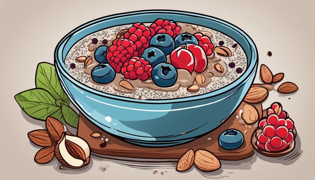 healthy breakfast with chia